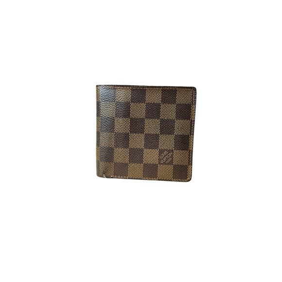 695. Louis Vuitton Damier Ebene Leather Wallet - Picture 1 of 11